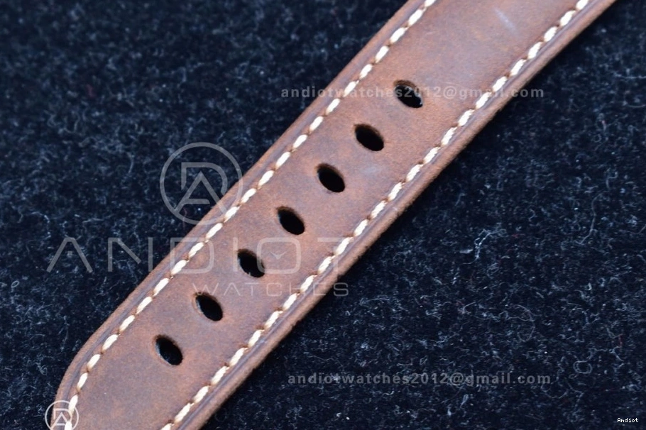 Luminor Brown Strap Due Dial Asso Popular White PAM1046 Edition on 977 VSF Best AXXXIV 0724